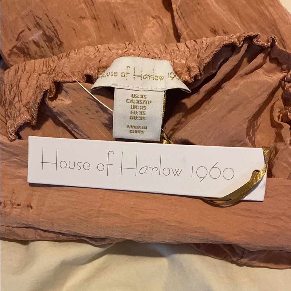 House of Harlow 1960 Chic Peach Pants size XS NWT